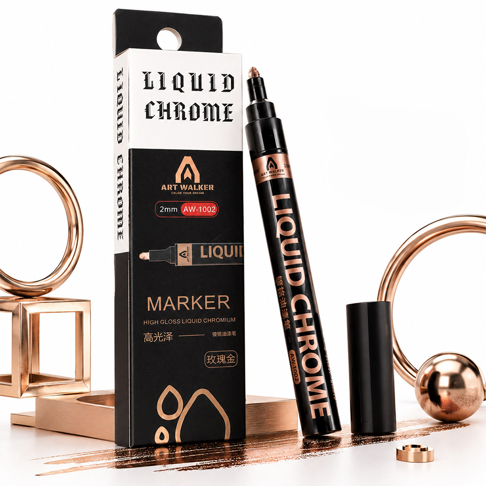 2mm Liquid Chrome Marker High  - Art Craft Rose 评论和价格