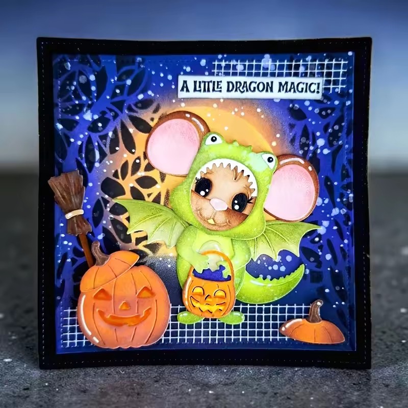 Happy Halloween Christmas Bell - Rubber Stamp Blank 评论和价格