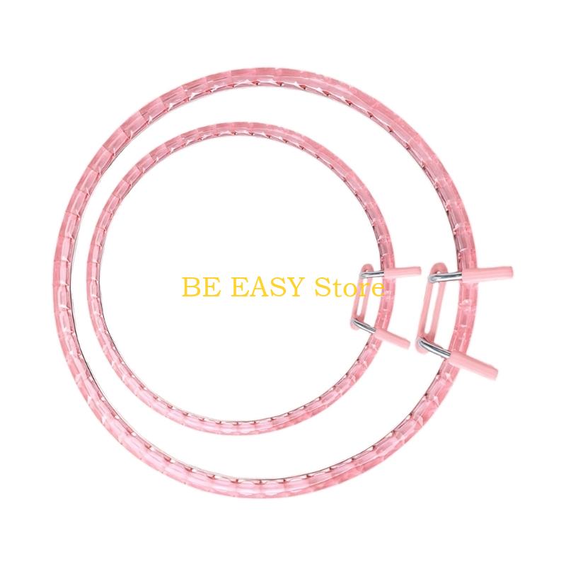 E28F 2 Pack Acrylic Craft Hoop - Art Craft Description 评论和价格