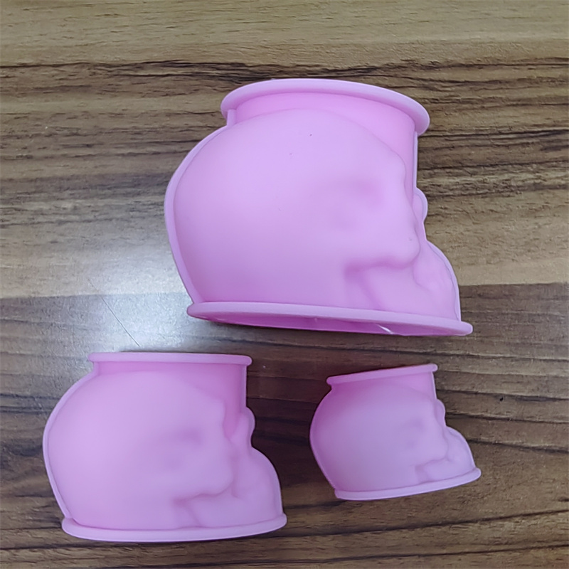 White and Pink Skull Candle Mo - Art Craft Halloween 评论和价格
