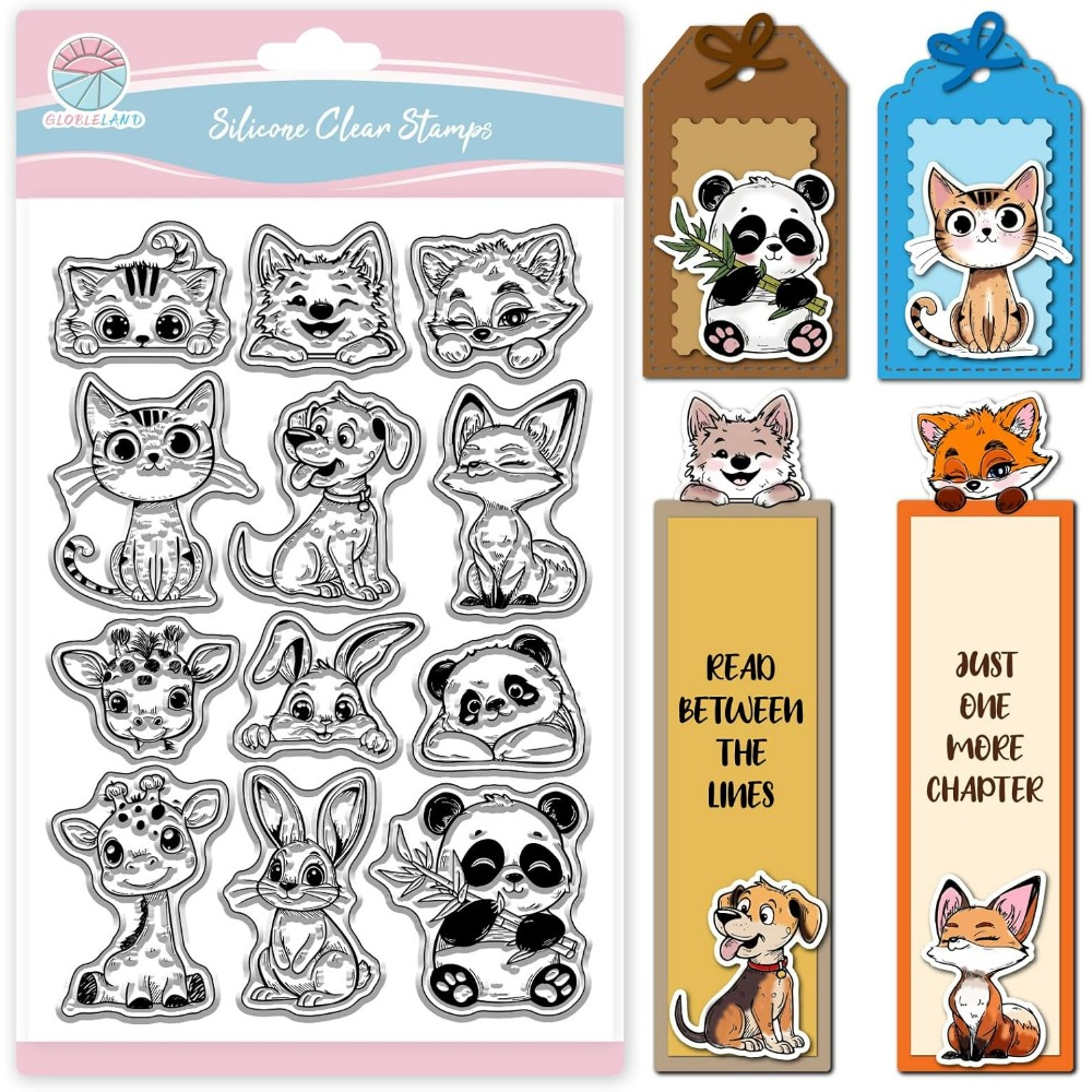 Cat Dog Rabbit Clear Stamps fo - Rubber Stamp Blank 评论和价格