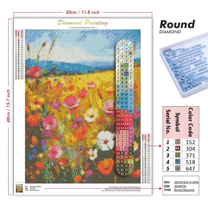 5D DIY Diamond Painting Kit Ca - Art Craft Rose 评论和价格