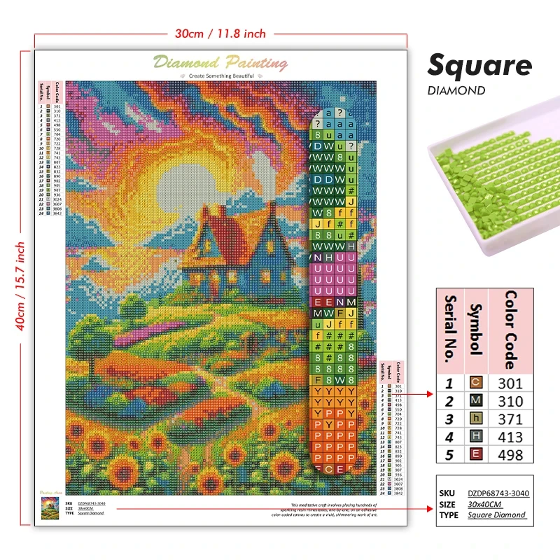 5D DIY Diamond Painting Kit Ca - Art Craft Rose 评论和价格