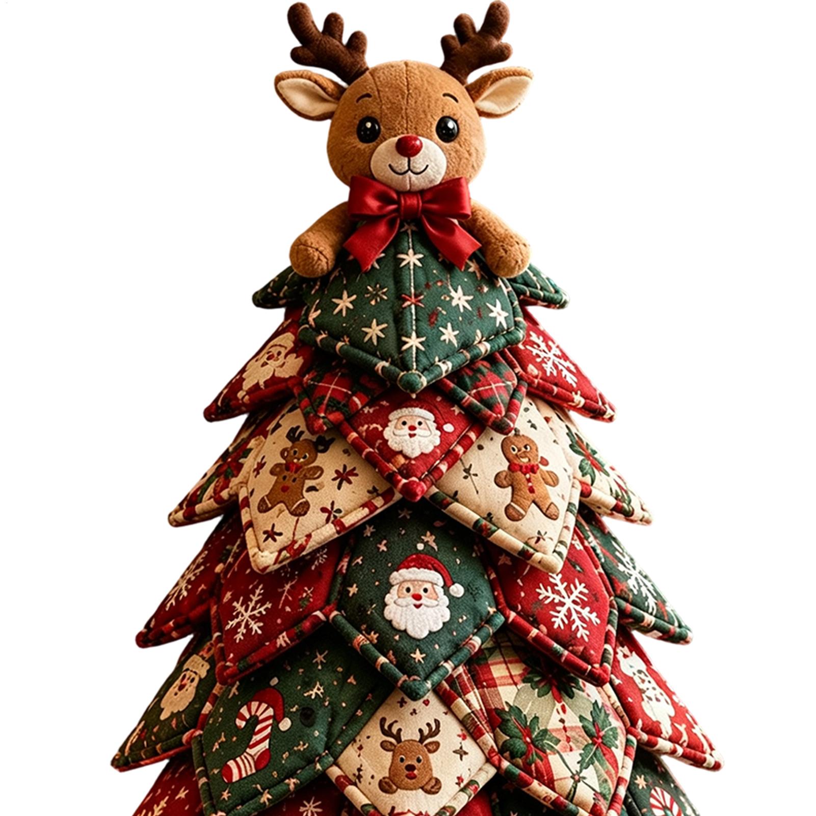 Christmas Quilted Fabric Tree  - Art Craft Kits 评论和价格