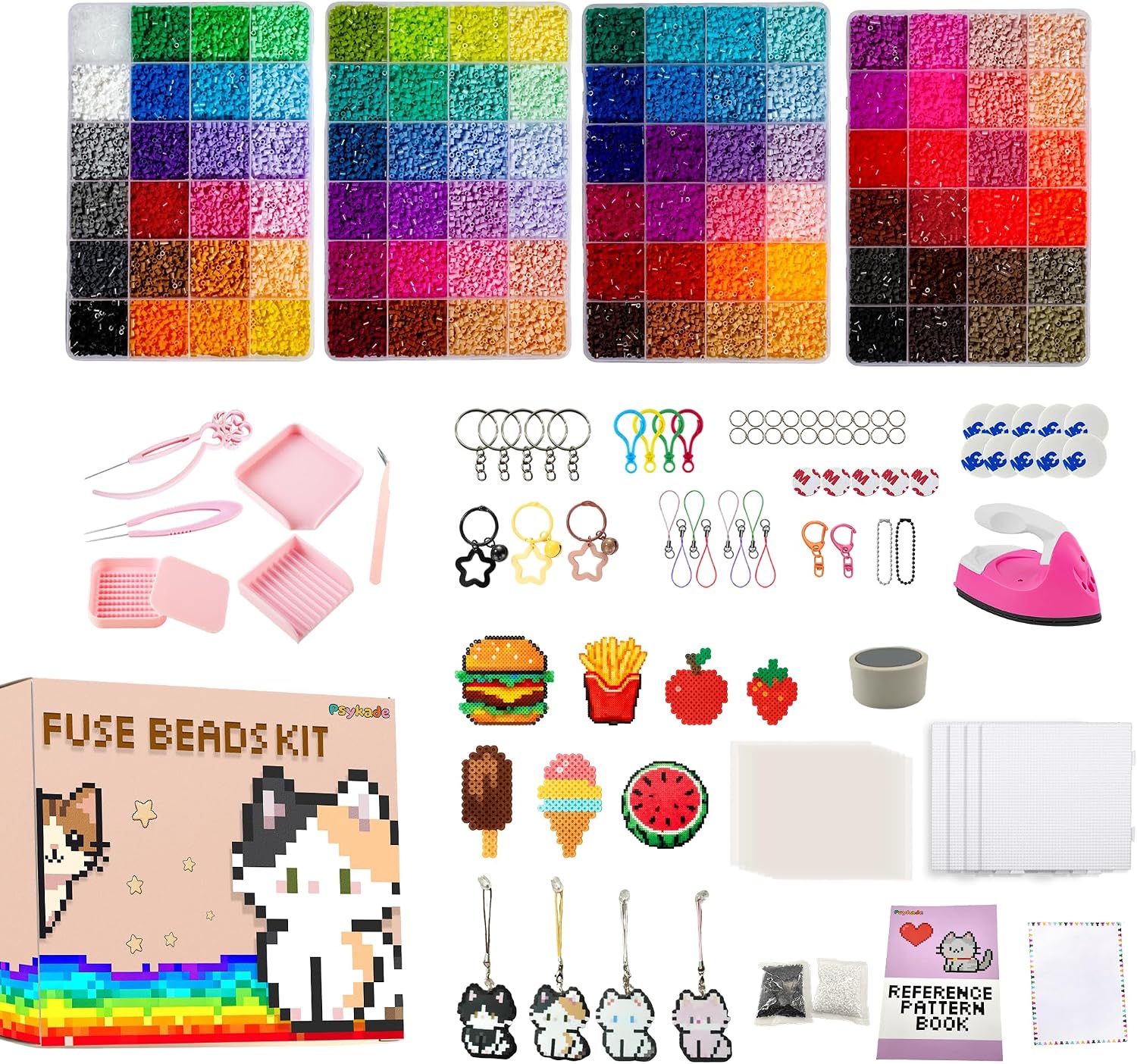 Fuse Beads Kit-Easy DIY-96 Col - Art Craft Kits 评论和价格
