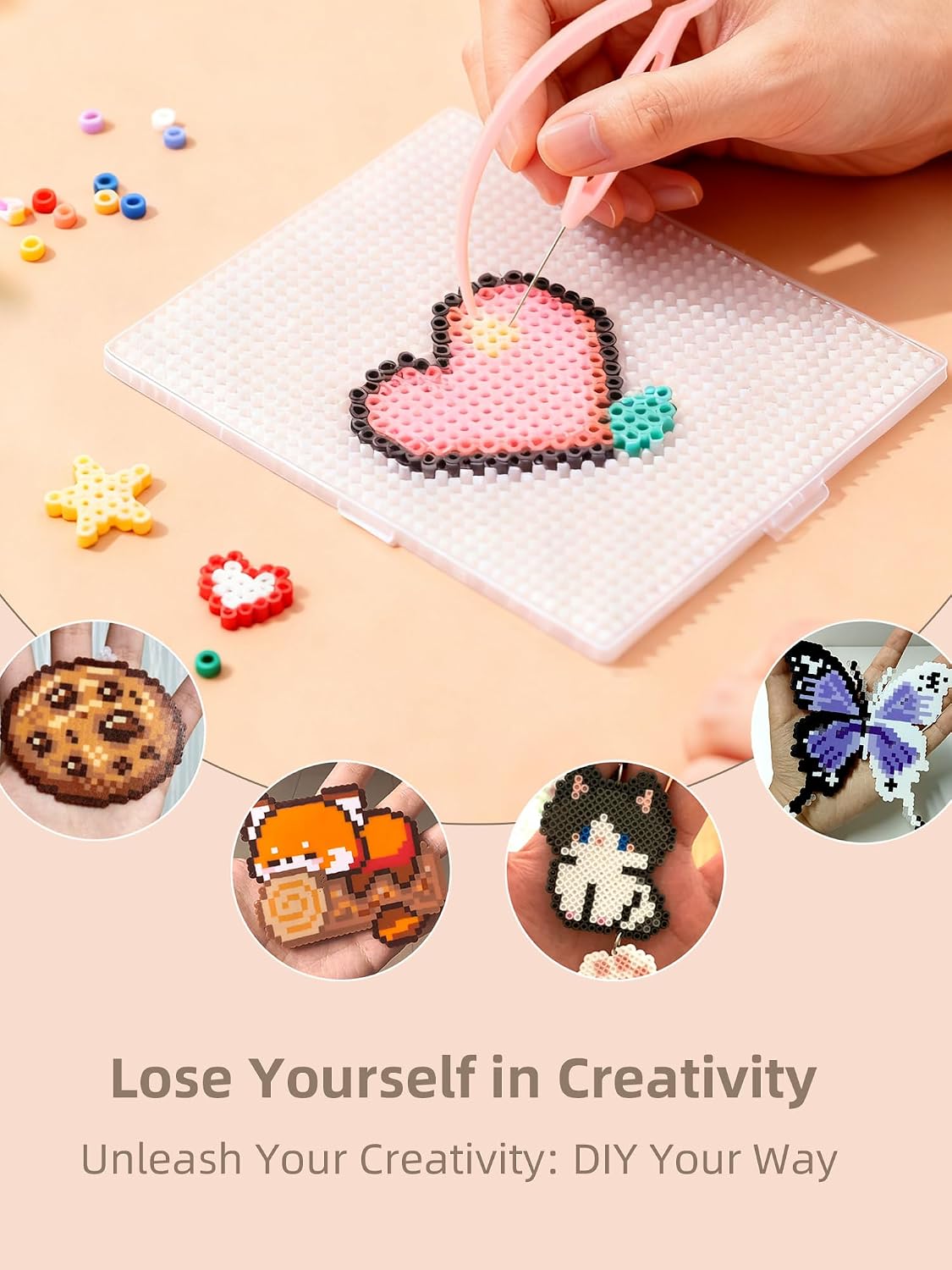 Fuse Beads Kit-Easy DIY-96 Col - Art Craft Kits 评论和价格