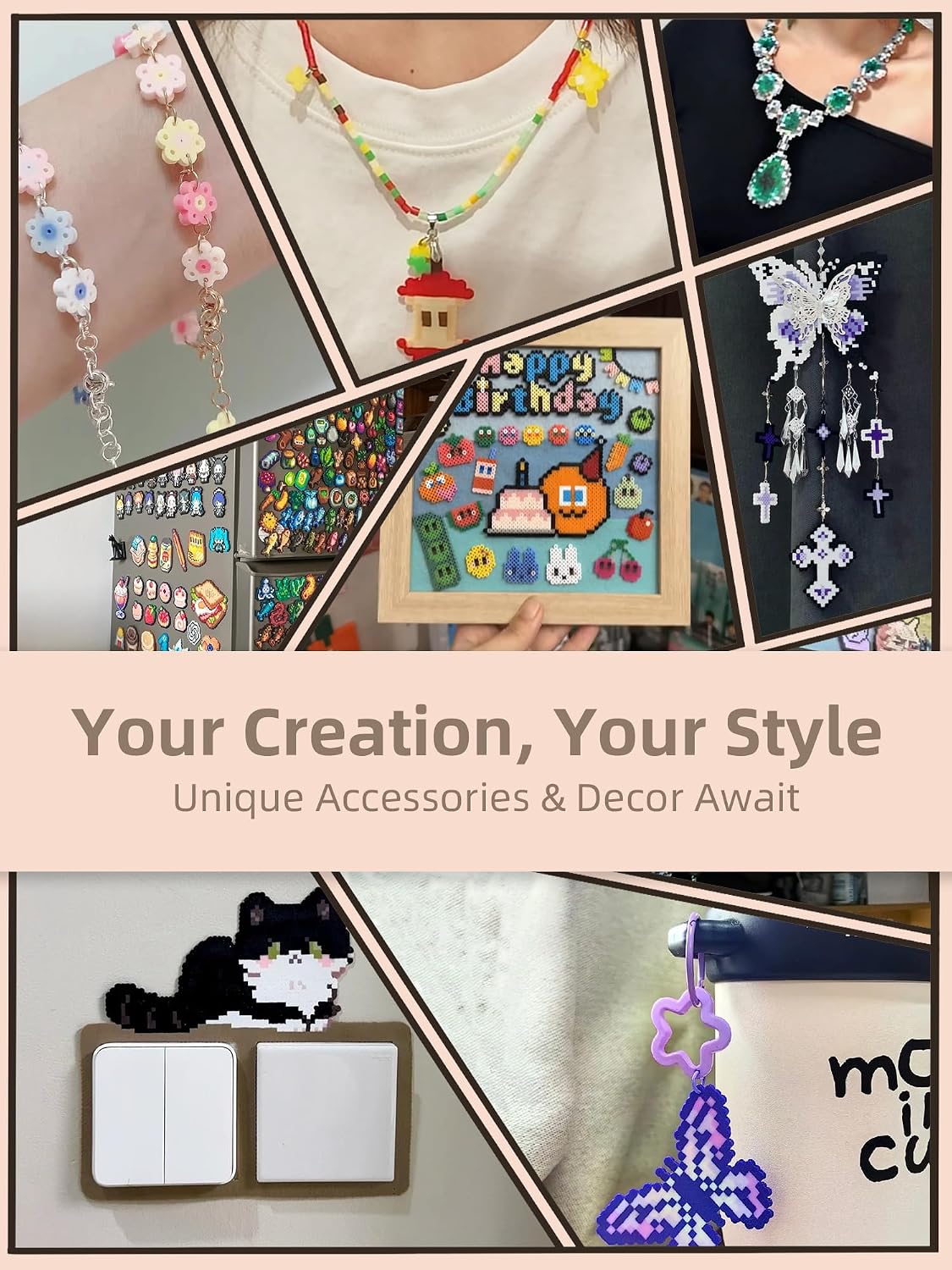 Fuse Beads Kit-Easy DIY-96 Col - Art Craft Kits 评论和价格